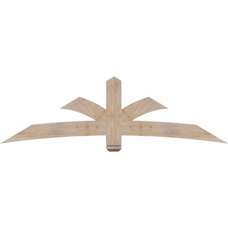 Ekena Millwork Davenport Smooth Timber Gable Bracket, Douglas Fir, 84"W x 24"H x 3 1/2"D x 5 1/2"F, 7/12 Pitch GBW084X24X0406DAV00SDF